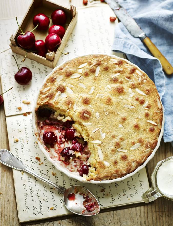 Cherry bakewell pudding Sainsbury's Magazine